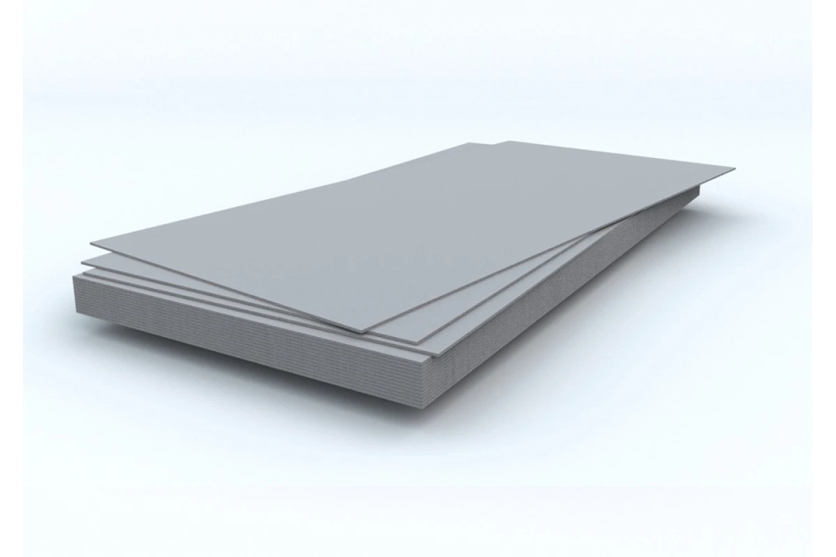 Шифер плоский прессованный 1200x1570x6 мм главный вид плиты