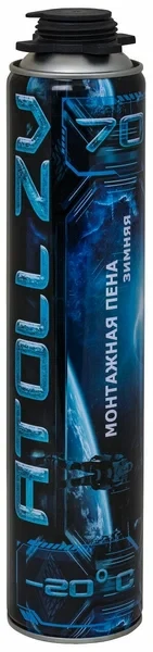 Профессиональная монтажная пена Atoll Winter Mega Pro -20°C 850 мл