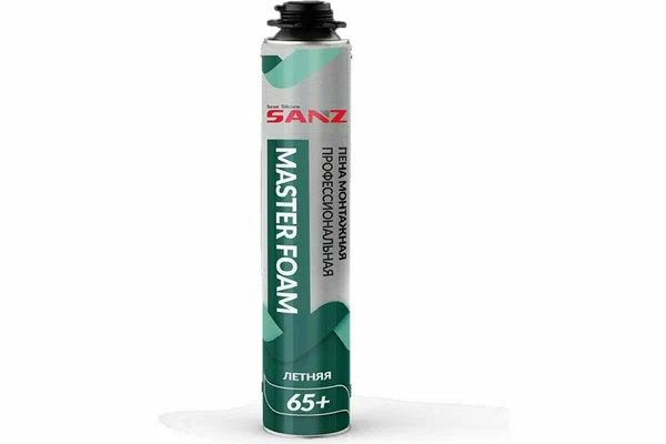 Пена монтажная профессиональная SANZ PU FOAM CONTACT, летняя, 770г