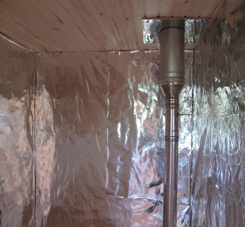 Применение Алюминиевая фольга для саун и бань Тераспан Ф 50 мкм, 12 м²